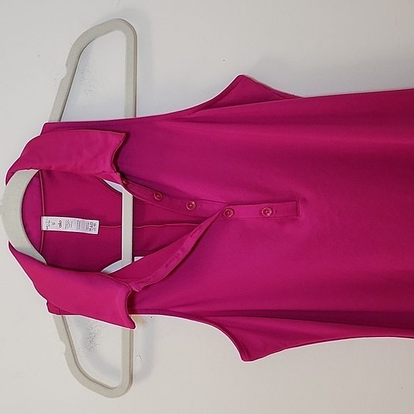 Alo Yoga Charmed Pink Tennis Sleeveless Polo Mini  Dress Size Small - Picture 9 of 16